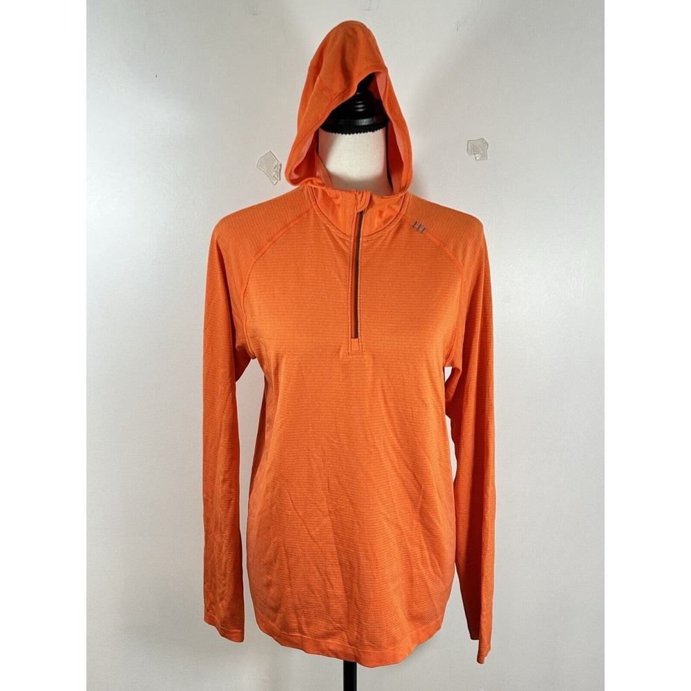 Lululemon Women 1/4 Zip Orange Hoodie Long Sleeve Small - Picture 3 of 7
